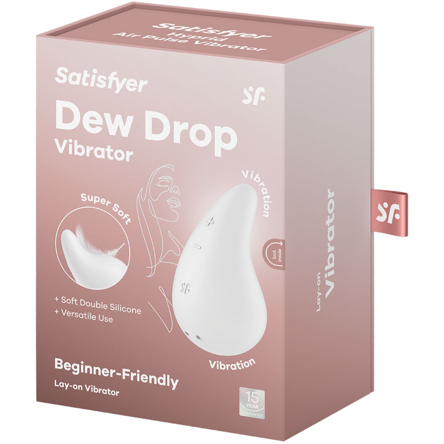 SATISFYER - DEW DROP VIBRADOR LAY-ON BLANCO - Image 5