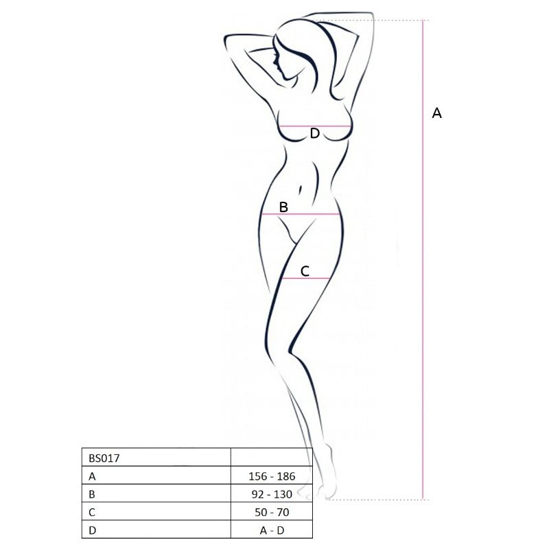 PASSION - WOMAN BS017 BODYSTOCKING PRETO TAMANHO ÚNICO - Image 2