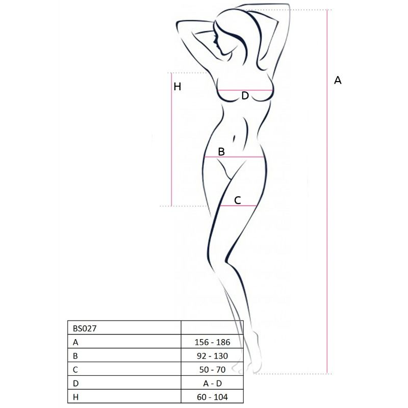 PASSION - MULHER BS027 BODYSTOCKING VESTIDO BRANCO ESTILO TAMANHO ÚNICO - Image 2